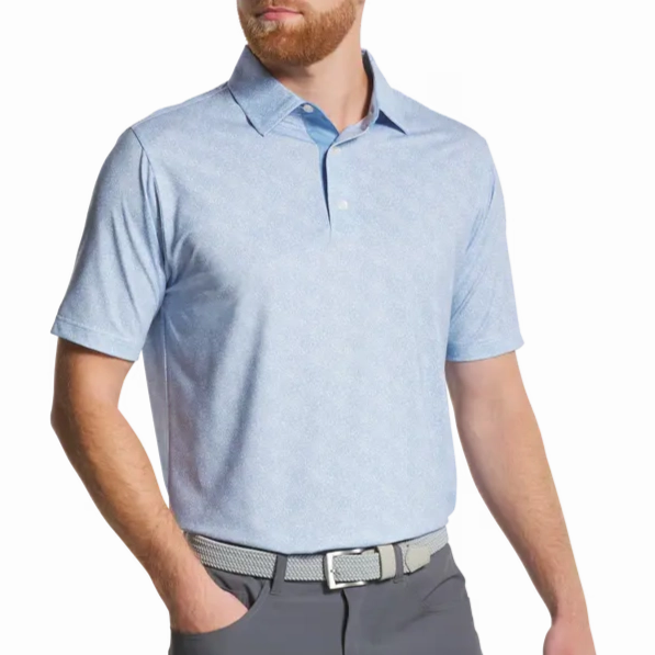 FootJoy Men's Speckle Lisle Polo FootJoy men's golfwear and polos