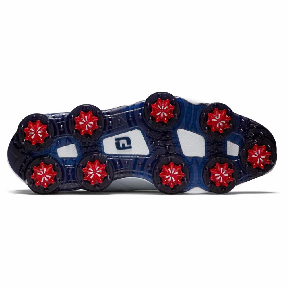 FootJoy Men's Tour Alpha Triple BOA Golf Shoes - White/Red/Navy Men's Shoes from Other Brands