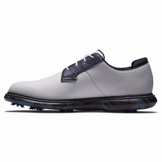 FootJoy Men's Traditions Golf Shoe - 57956 White/Navy Camo Men's Shoes from Other Brands