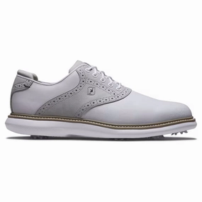 FootJoy Men's Traditions Golf Shoe - 57957 White/Grey/Tan Men's shoes from other brands