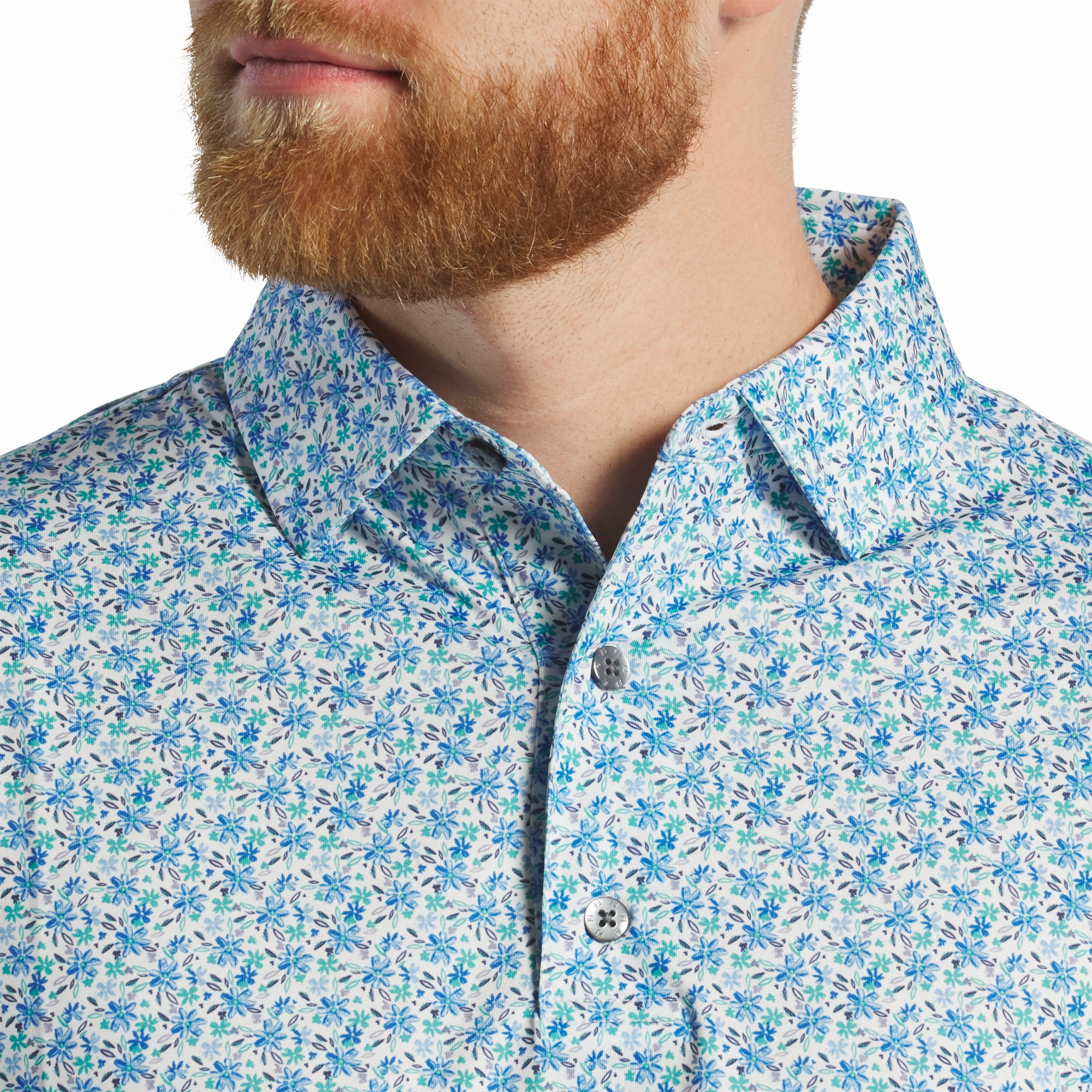 FootJoy Mens All Over Floral Polo FootJoy Men's Clothing