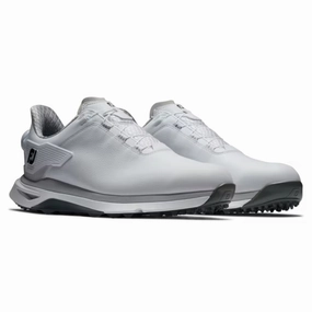 FootJoy Mens Pro/SLX BOA Spikeless Golf Shoes - White/White/Gray Men's shoes from other brands