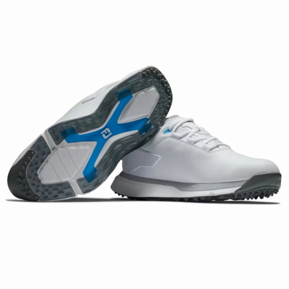 FootJoy Mens Pro/SLX Spikeless Laced Shoes - White/White/Gray Men's Shoes from Other Brands