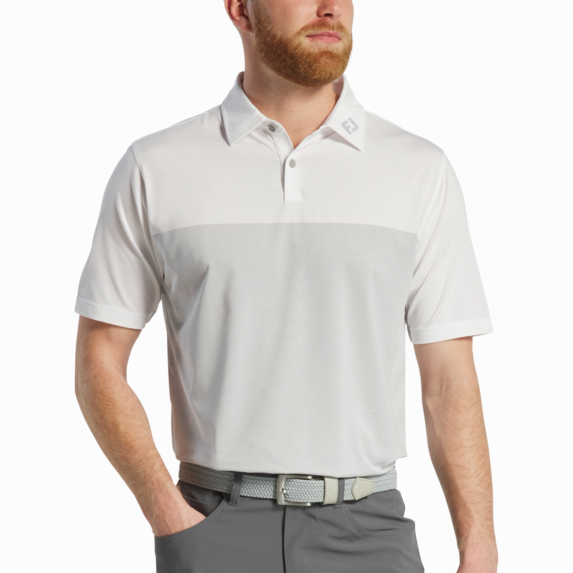 FootJoy Mens Tonal Block Polo FootJoy Men's Clothing