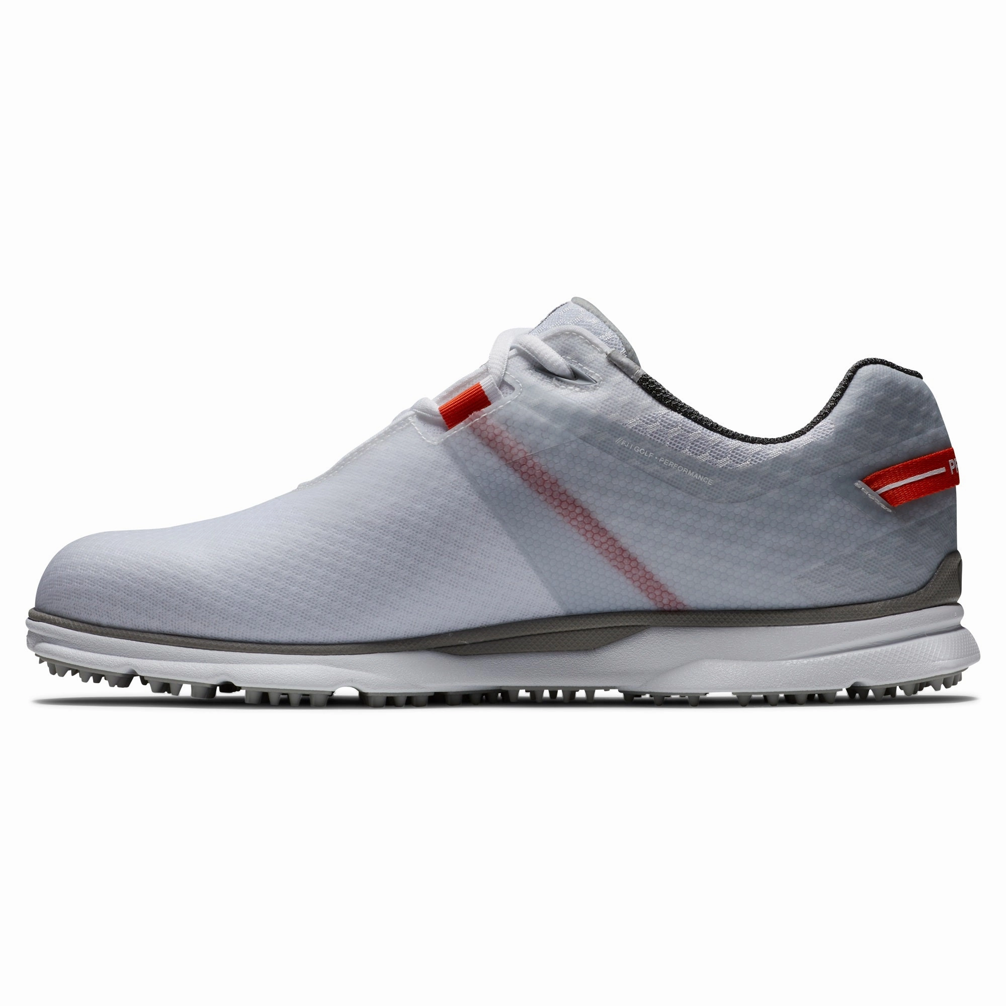 FootJoy Pro|SL Sport Golf Shoes 53853 White/Orange (Previous Season Style) Men's Shoes from Other Brands