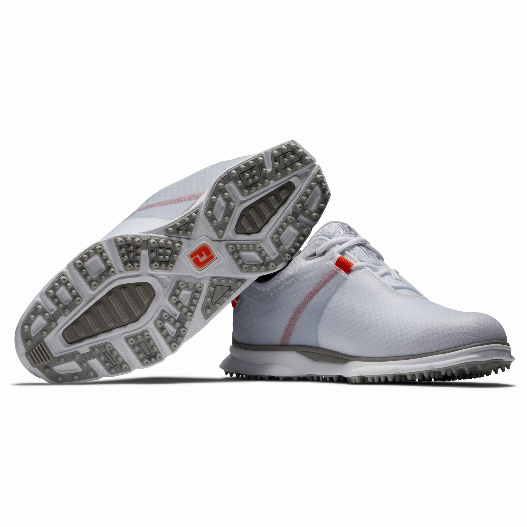 FootJoy Pro|SL Sport Golf Shoes 53853 White/Orange (Previous Season Style) Men's Shoes from Other Brands