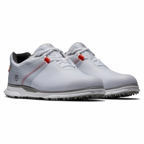 FootJoy Pro|SL Sport Golf Shoes 53853 White/Orange (Previous Season Style) Men's shoes from other brands