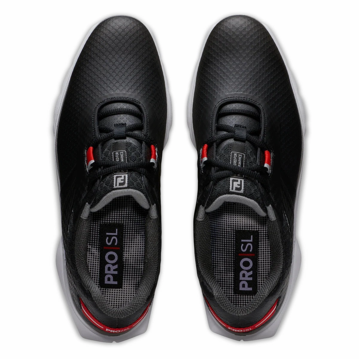 FootJoy Pro|SL Sport Golf Shoes 53860 Black/Red (Previous Season Style) Men's Shoes from Other Brands