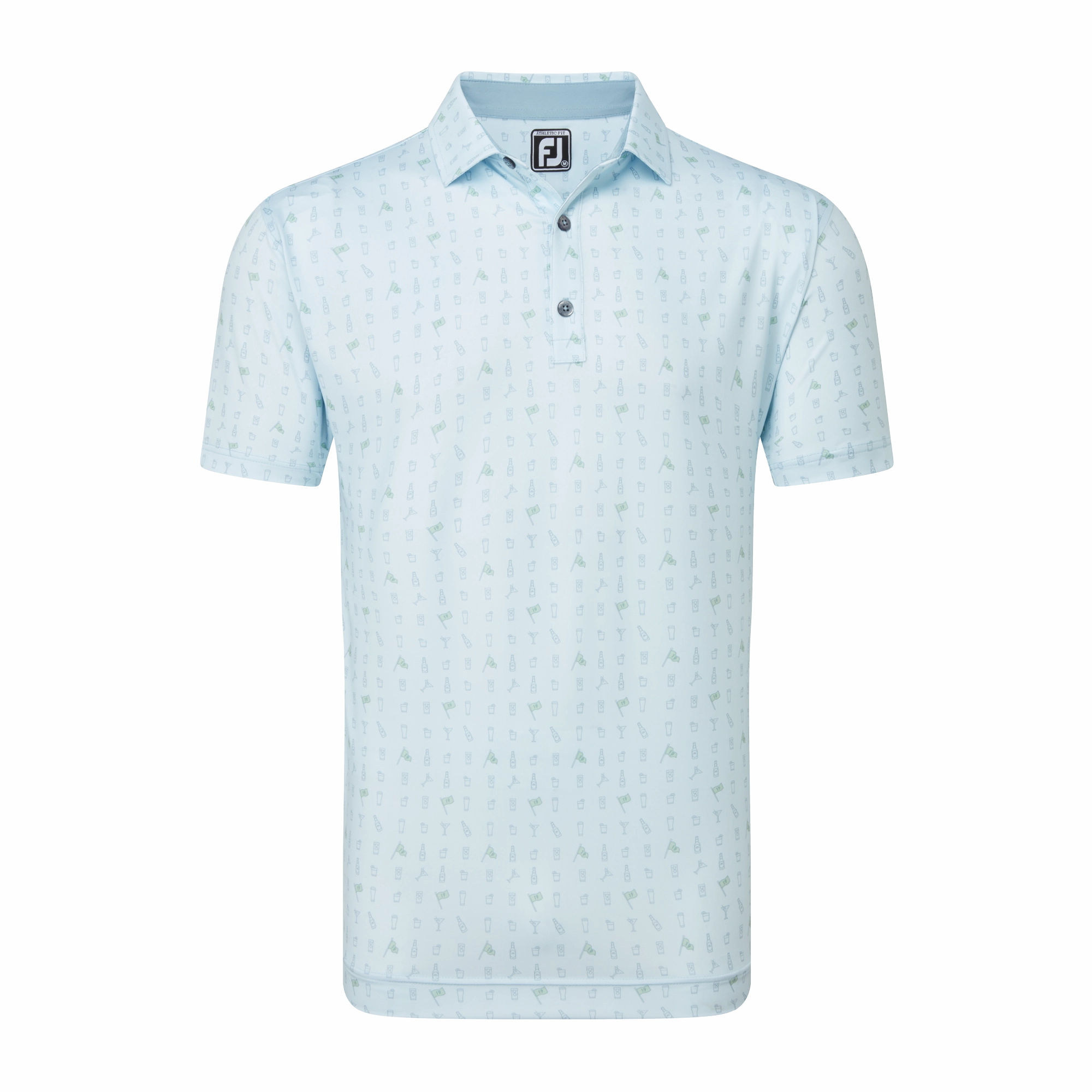 FootJoy The 19th Hole Lisle Polo - Mist FootJoy men's golfwear and polos