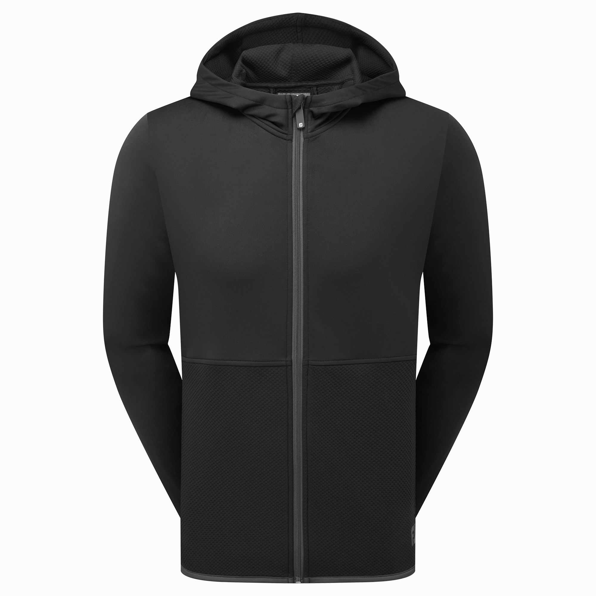 FootJoy ThermoSeries Full Zip Hoodie - Black FootJoy men's golfwear and polos