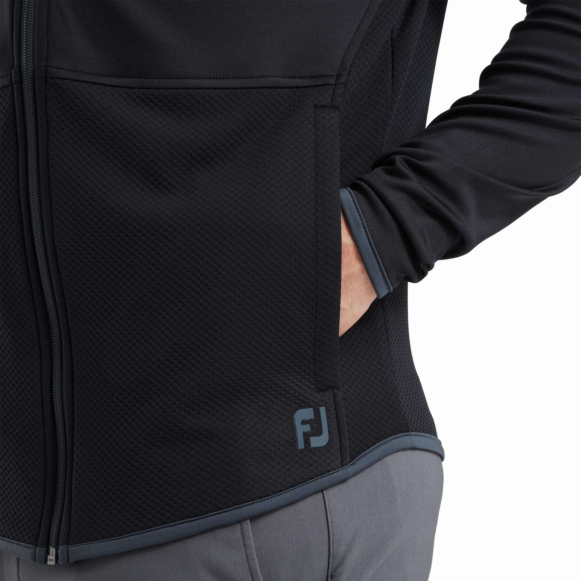 FootJoy ThermoSeries Full Zip Hoodie - Black FootJoy Men's Clothing