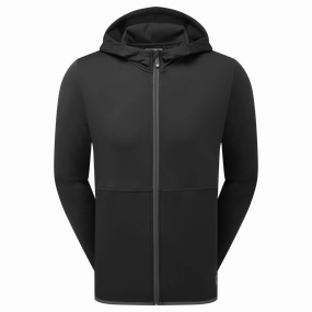 FootJoy ThermoSeries Full Zip Hoodie - Black FootJoy men's golfwear and polos