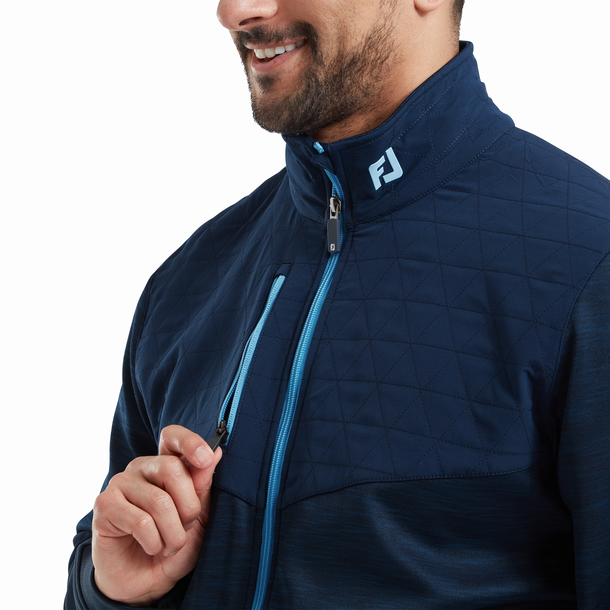 FootJoy ThermoSeries Hybrid Midlayer - Navy FootJoy Men's Clothing
