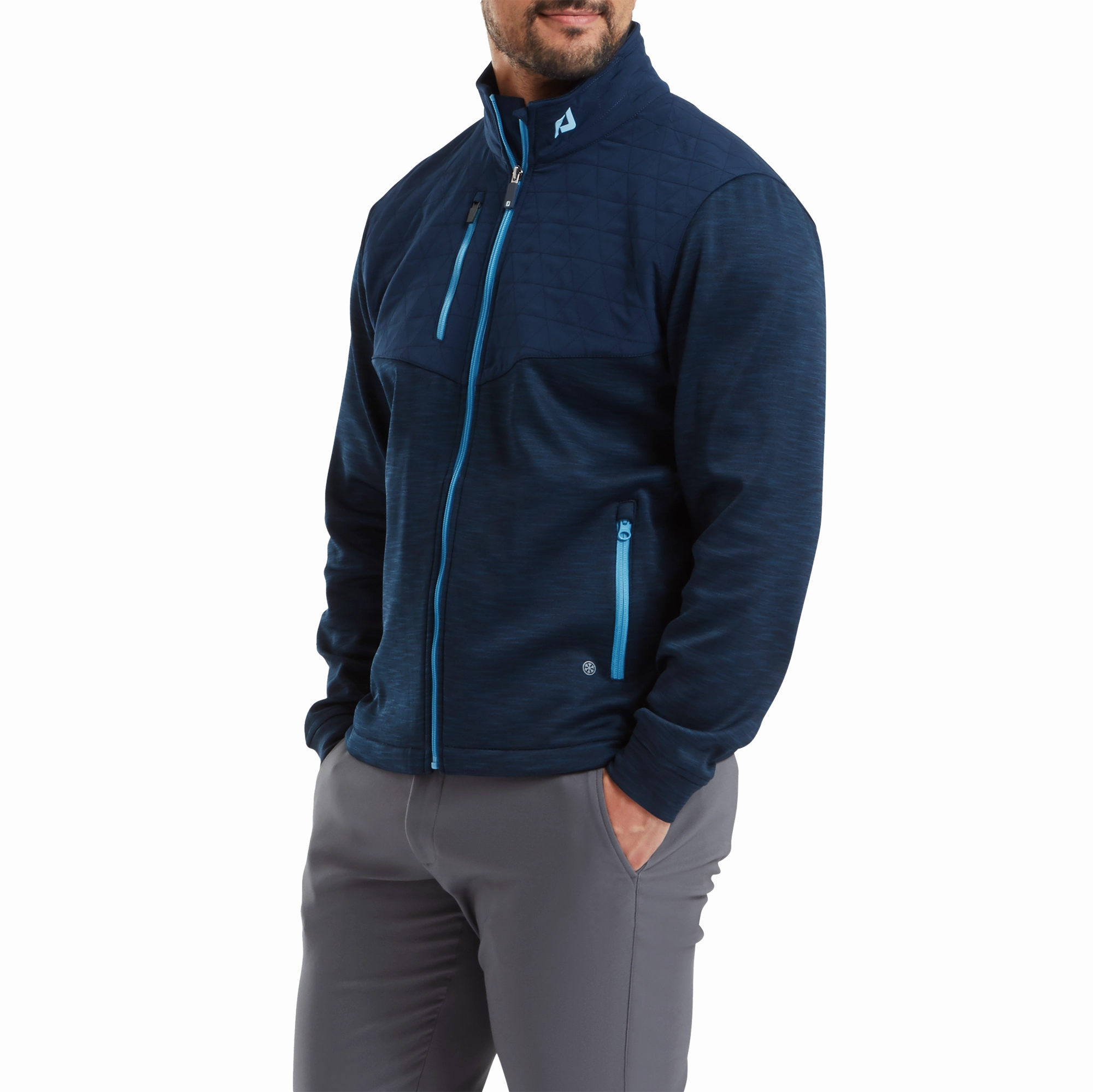 FootJoy ThermoSeries Hybrid Midlayer - Navy FootJoy Men's Clothing