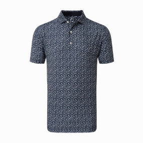 FootJoy Tossed Tulips Lisle Polo FootJoy men's golfwear and polos