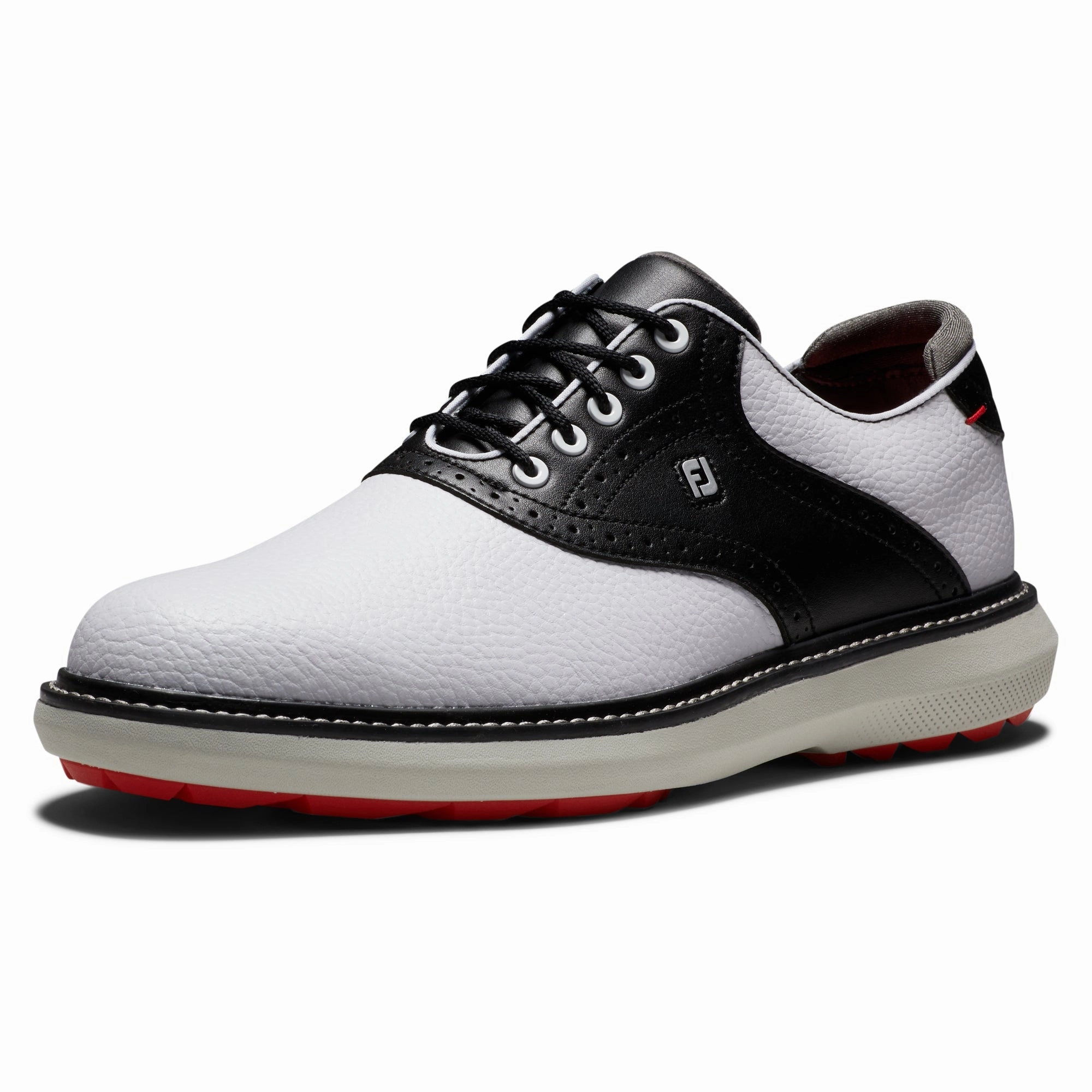 FootJoy Traditions Spikeless Men's Golf Shoes 57924 - White/Black (Previous-Season Style) Men's shoes from other brands