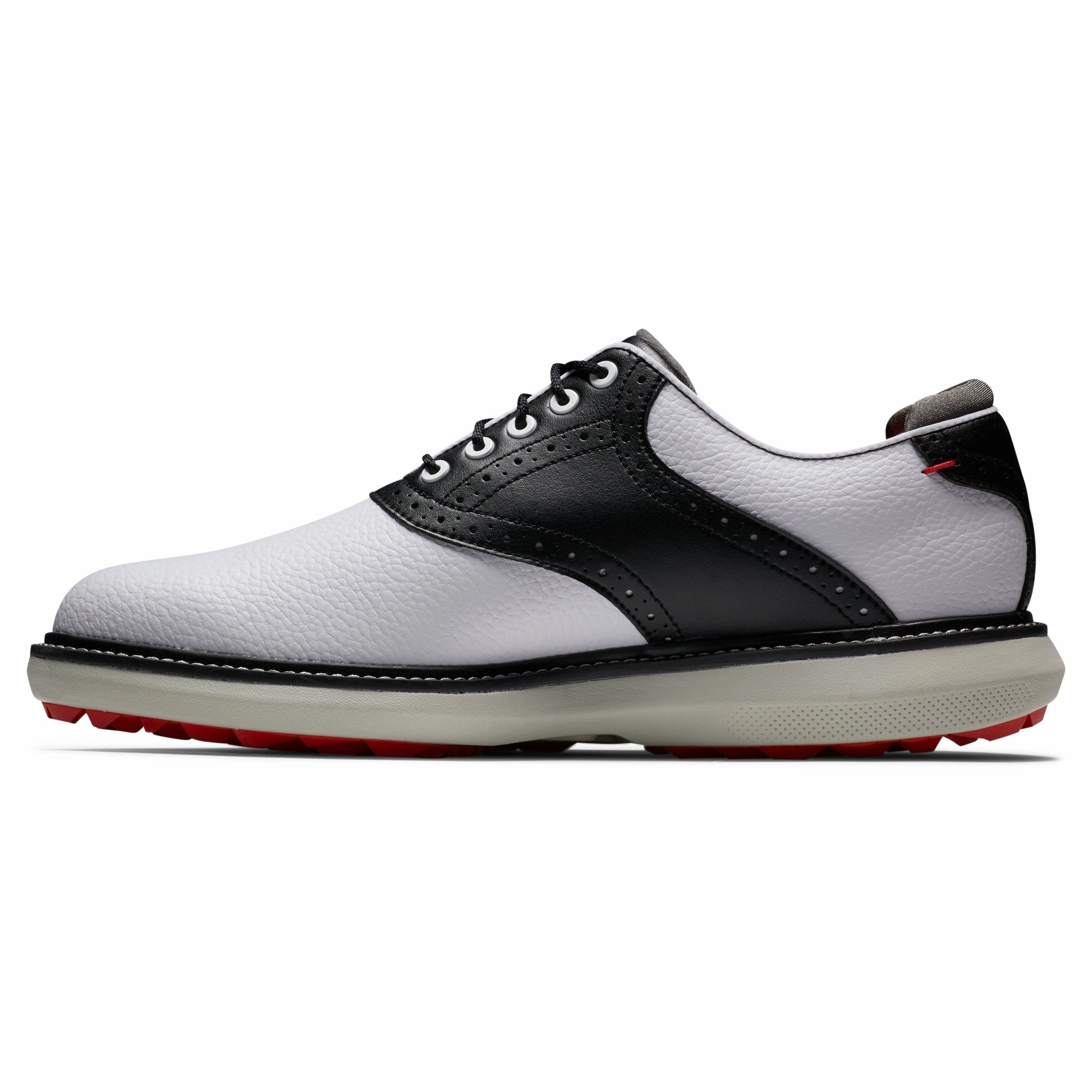 FootJoy Traditions Spikeless Men's Golf Shoes 57924 - White/Black (Previous-Season Style) Men's Shoes from Other Brands