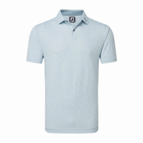 FootJoy Tweed Texture Pique Polo - Mist FootJoy men's golfwear and polos