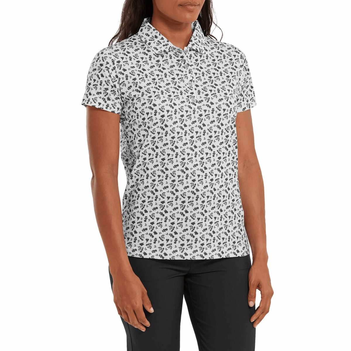 FootJoy Women's Floral Print Lisle Polo FootJoy Women's Apparel