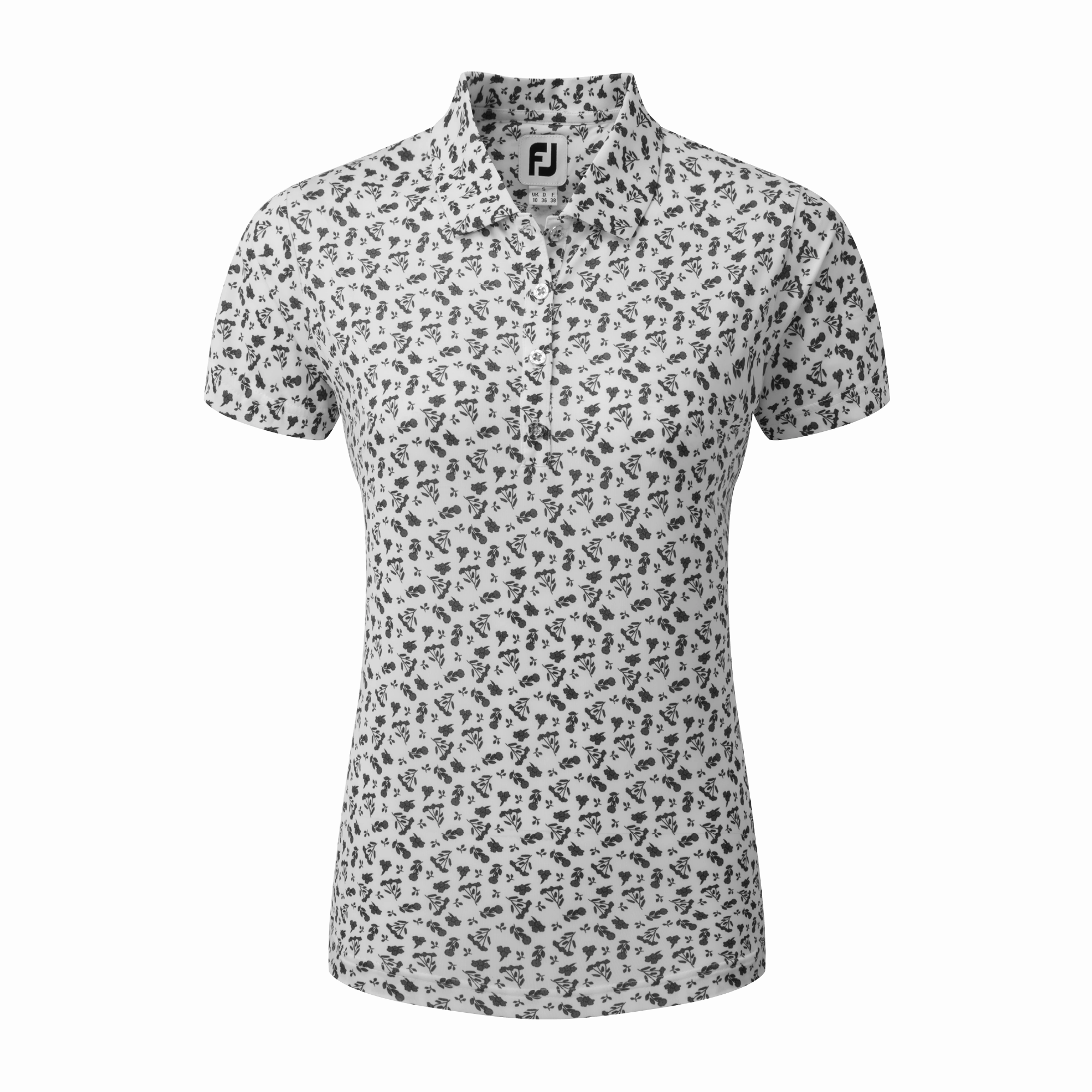 FootJoy Women's Floral Print Lisle Polo FootJoy women's golf clothing