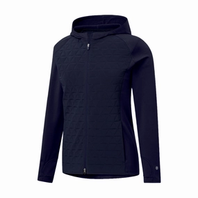 FootJoy Women's Full-Zip ThermoSeries Hoodie - Navy FootJoy women's golf clothing