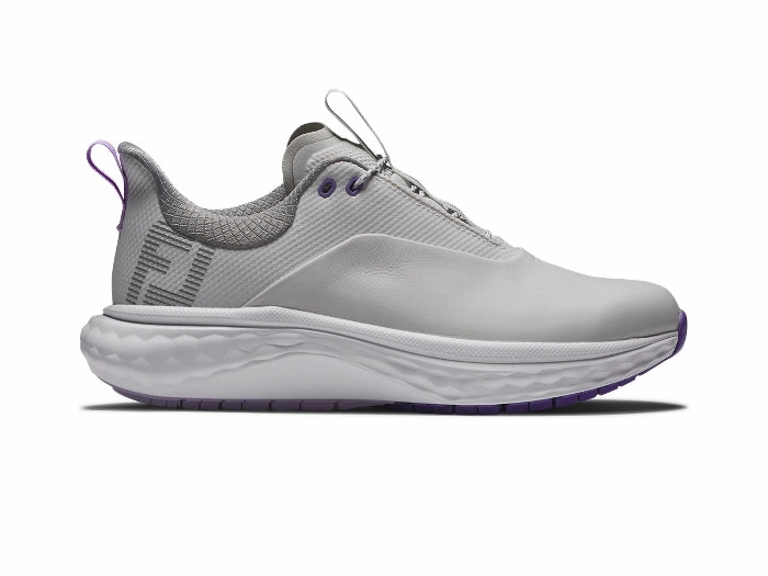 FootJoy Women's Quantum Golf Shoes - Grey/White/Purple FootJoy women's golf clothing