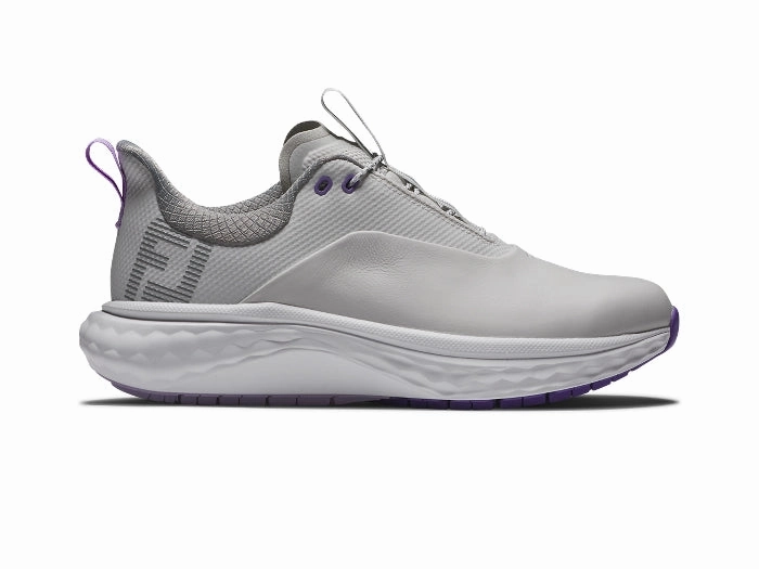 FootJoy Women's Quantum Golf Shoes - Grey/White/Purple FootJoy women's golf footwear