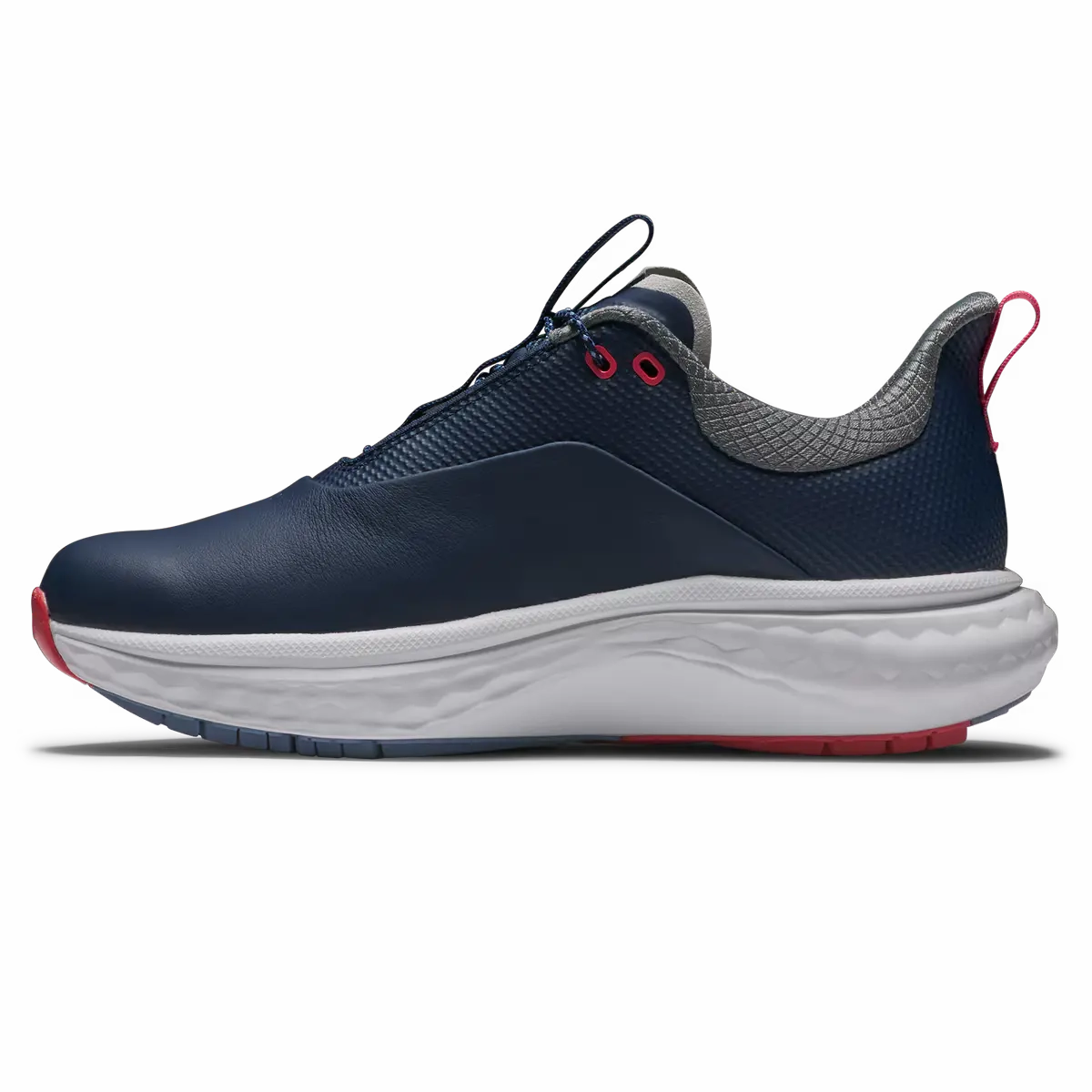 FootJoy Women's Quantum Golf Shoes - Navy/White/Pink Ladies' Spikeless Golf Sneakers
