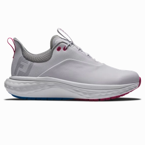 FootJoy Women's Quantum Golf Shoes - White/Blue/Pink FootJoy women's golf clothing