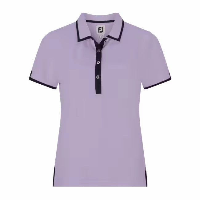 FootJoy Womens Stretch Pique Trim Solid Polo FootJoy Women's Apparel