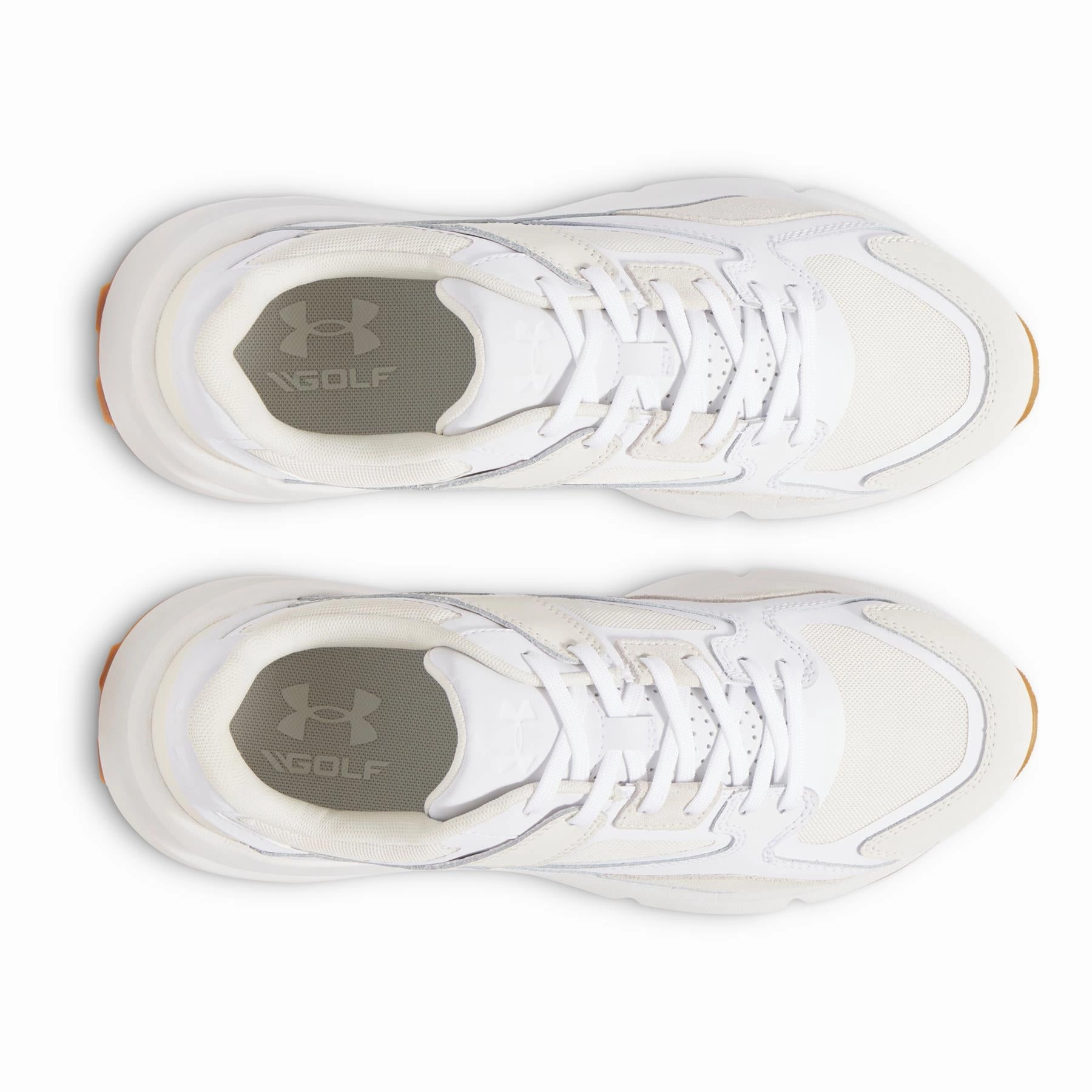Forge 96 Golf Shoes White/Stone Under Armour Men's Golf Shoes