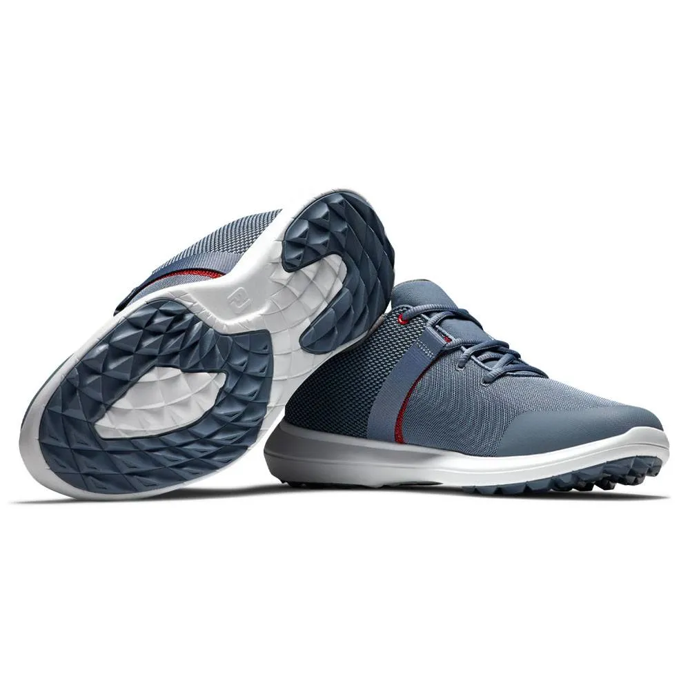 Retro-Inspired Sneakers FootJoy FJ Flex Spikeless Golf Shoes Previous Season Style Slate/Red - 21 Men Fashionable Active Shoes