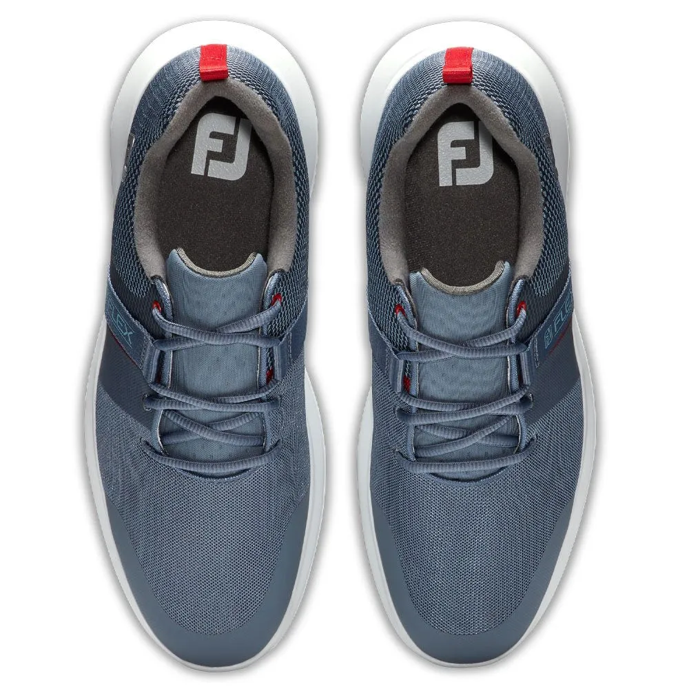 Flexible Trainers FootJoy FJ Flex Spikeless Golf Shoes Previous Season Style Slate/Red - 21 Men