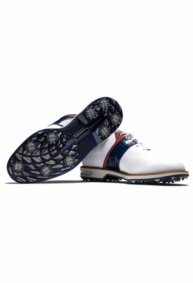Faux Fur Slippers FootJoy Premiere Series Packard Golf Shoes 53909 Side Angle Sneakers