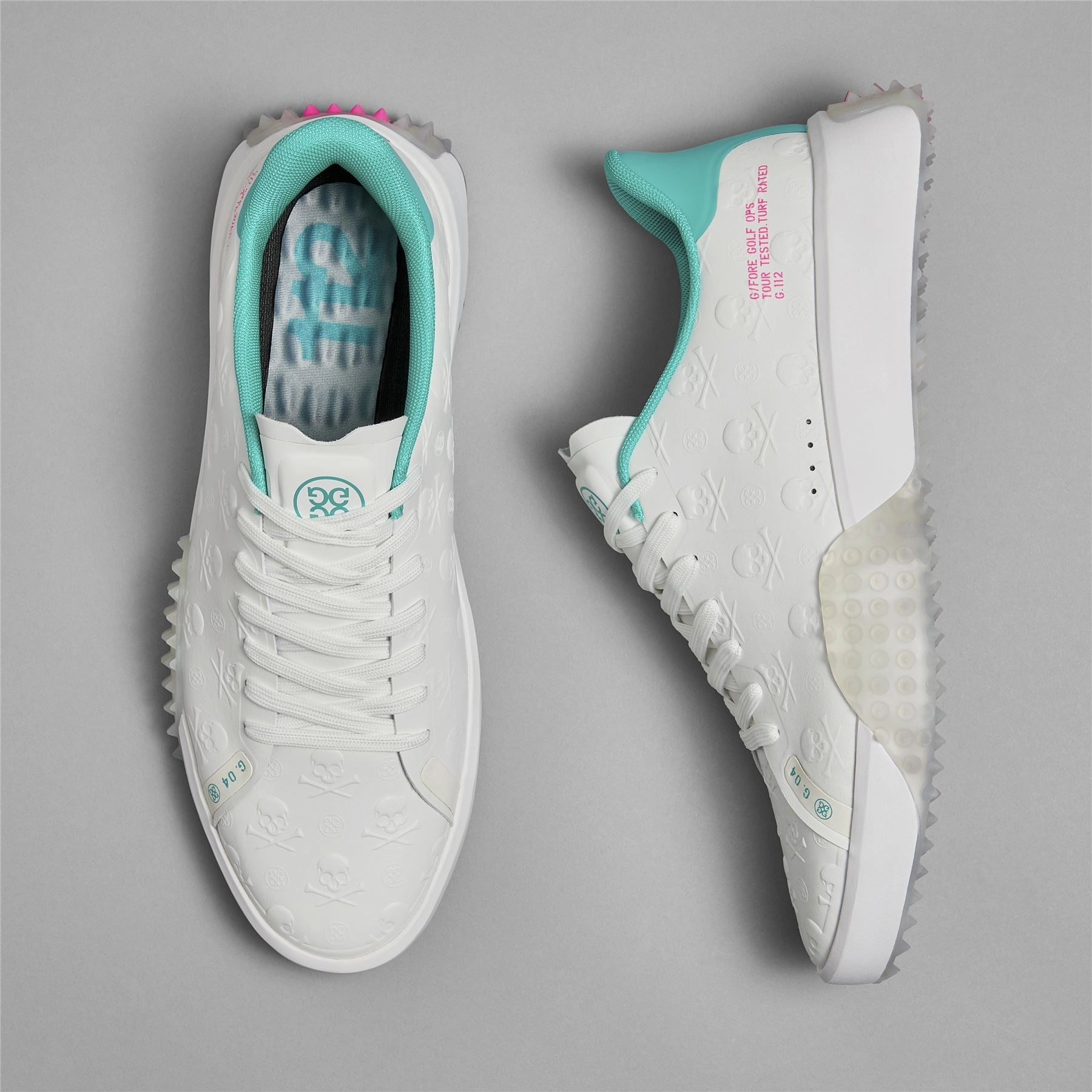 G.112 Embossed P.U. Leather Golf Shoes Snow/Siren Camo G/Fore Men's Golf Shoes