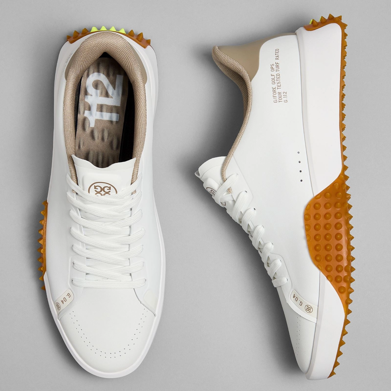 G.112 P.U. Leather Golf Shoes Dune/Gum G/Fore Men's Golf Shoes