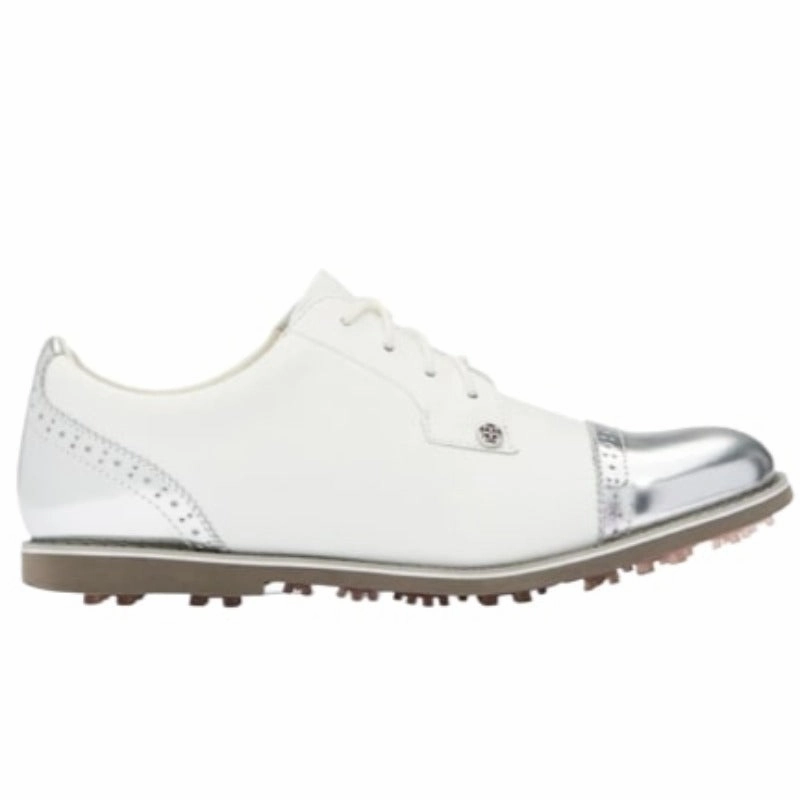 G/FORE Cap Toe Gallivanter Golf Shoe - Snow/Shark women's performance golf shoes
