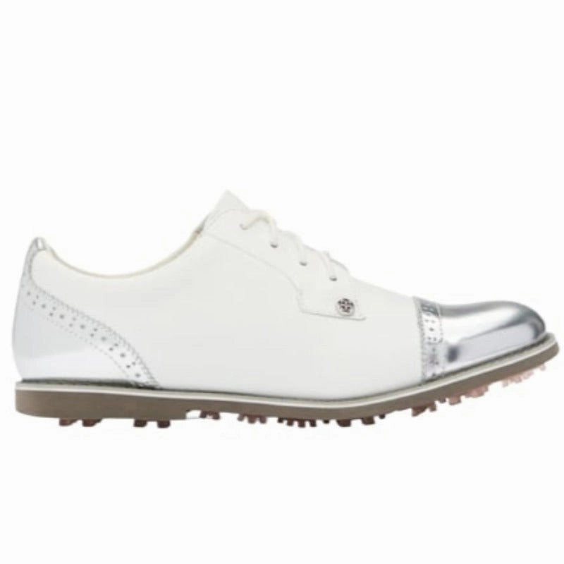 G/FORE Cap Toe Gallivanter Golf Shoe - Snow/Shark women's performance golf shoes