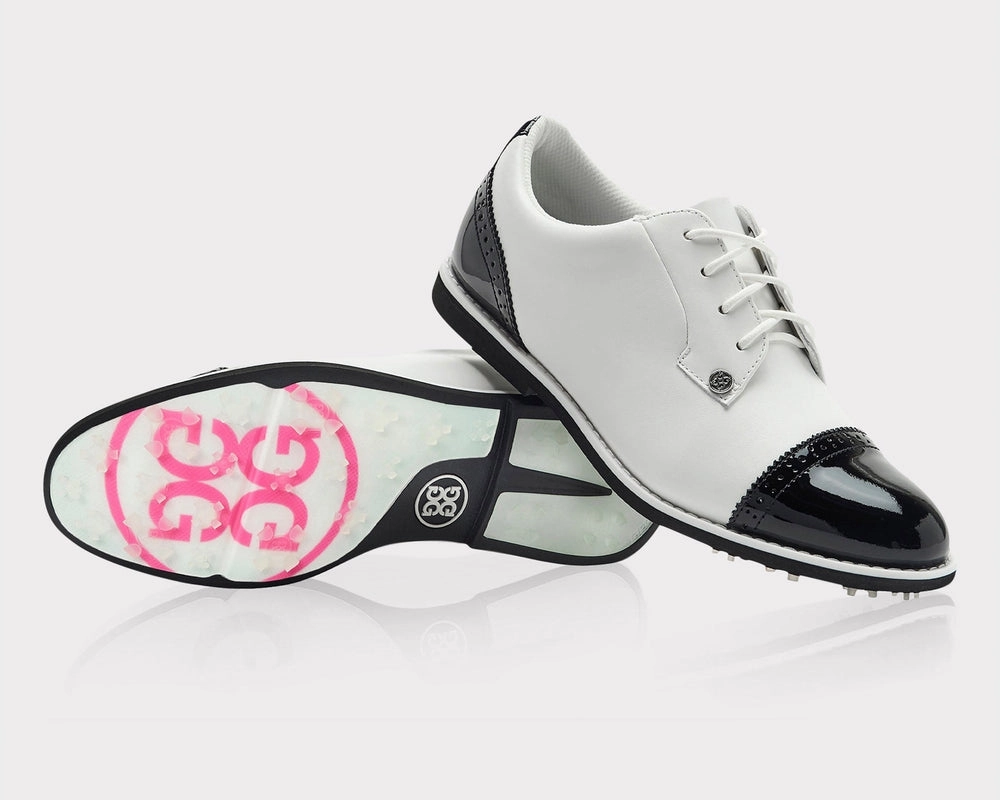 G/FORE Cap Toe Gallivanter Golf Shoe-Snow/Onyx women's performance golf shoes