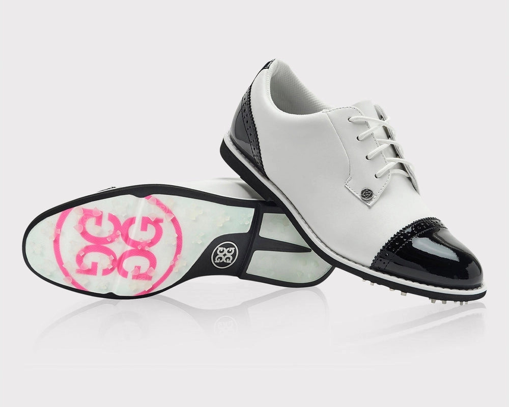 G/FORE Cap Toe Gallivanter Golf Shoe-Snow/Onyx women's performance golf shoes