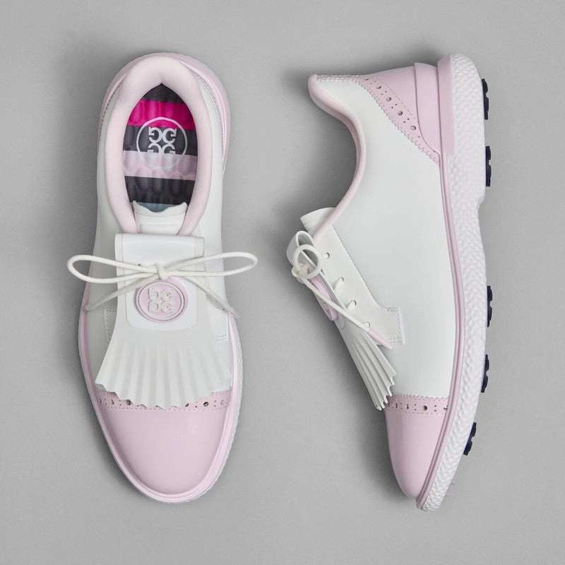 G/FORE GALLINVAN2R Brogue Golf Shoe - Snow/Blush women's golf shoes