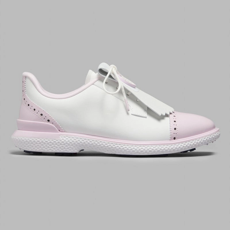 G/FORE GALLINVAN2R Brogue Golf Shoe - Snow/Blush women's performance golf shoes