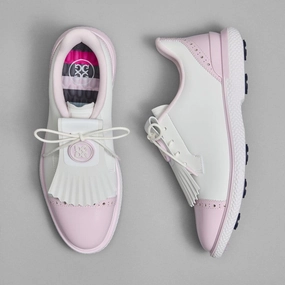 G/FORE GALLINVAN2R Brogue Golf Shoe - Snow/Blush women's golf shoes
