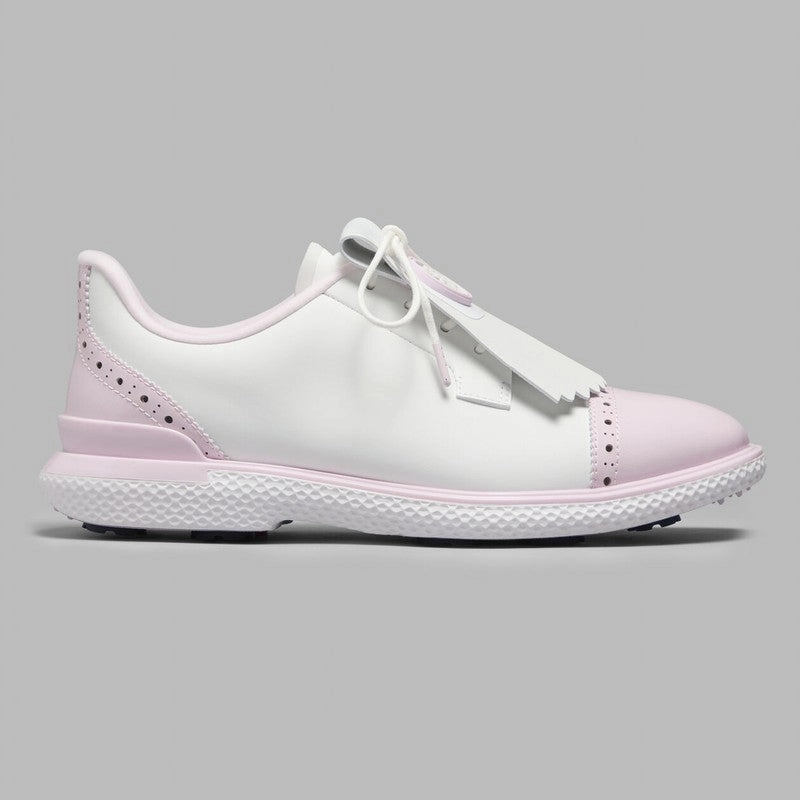 G/FORE GALLINVAN2R Brogue Golf Shoe - Snow/Blush women's performance golf shoes