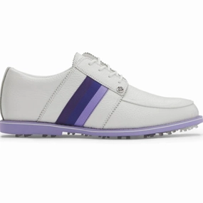 G/FORE Grosgrain Gallivanter Golf Shoe - Snow/Amethyst women's golf shoes