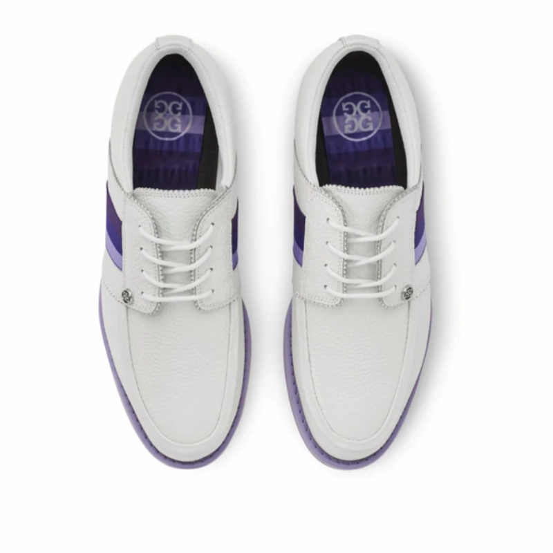 G/FORE Grosgrain Gallivanter Golf Shoe - Snow/Amethyst women's performance golf shoes