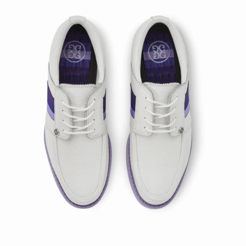 G/FORE Grosgrain Gallivanter Golf Shoe - Snow/Amethyst women's performance golf shoes