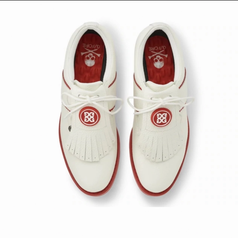 G/FORE Kiltie Gallivanter - Snow/ Poppy women's performance golf shoes