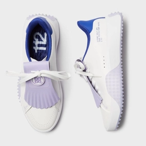 G/FORE Leather Kiltie Golf Shoe - Snow/Aura women's golf shoes