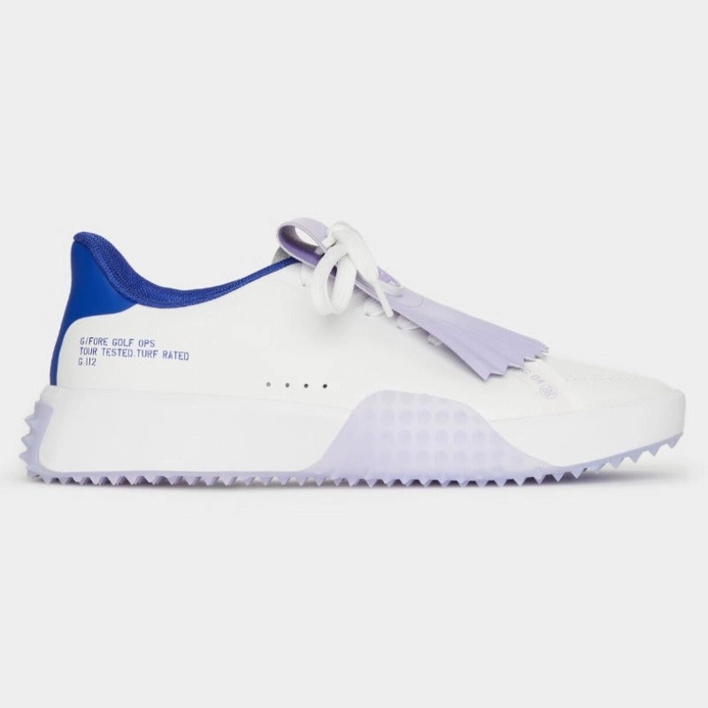 G/FORE Leather Kiltie Golf Shoe - Snow/Aura women's performance golf shoes